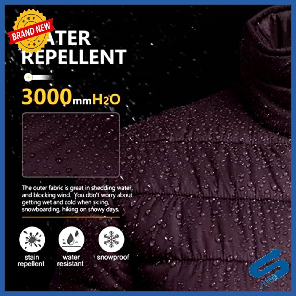 Packable Full-Zip Puffer Jacket Insulated Quilted… - image 6